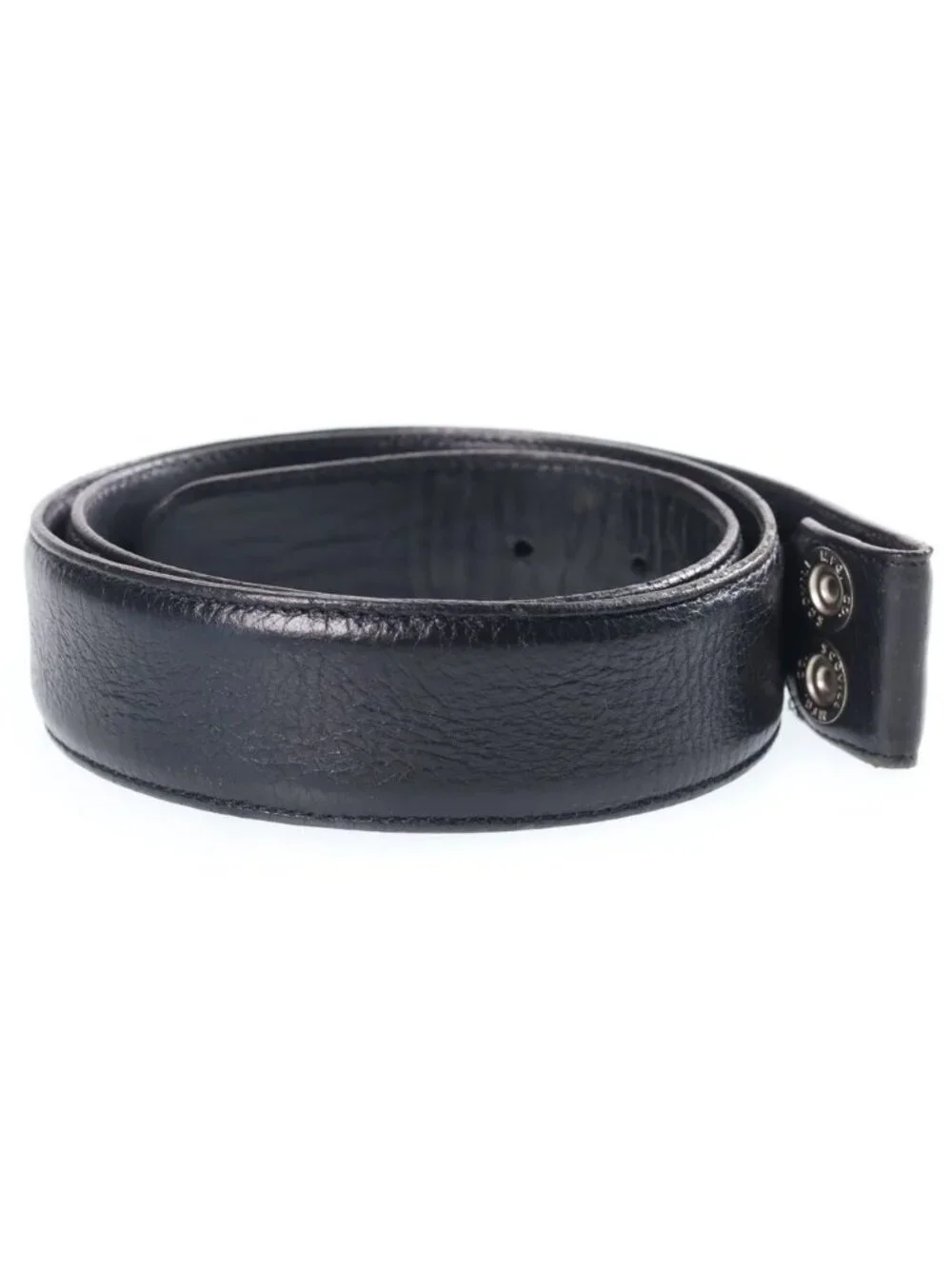 Chrome Hearts 1.5 Strap Horseshoe Rivets Leather Belt Black